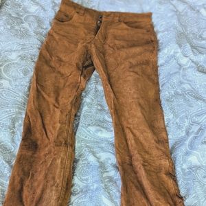 High-rise flared pants